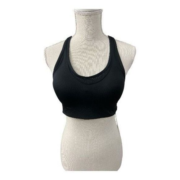 Victoria's Secret Pink Sport Bra M Ultimate Lightly Lined Black Back Closure - Picture 14 of 14